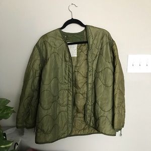 Urban Outfitters Army Green Puffy Coat